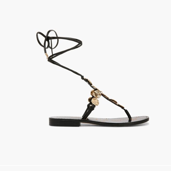 NEW Sam Edelman Deirdre Ankle Wrap Sandal (Women) 8.5M, BLACK - Picture 6 of 11